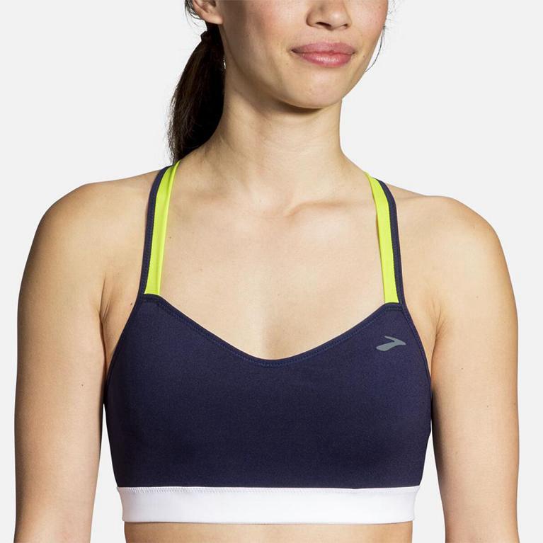 Brooks Uprise Crossback Womens Running Bra - Blue - Indonesia (ATUE-09317)